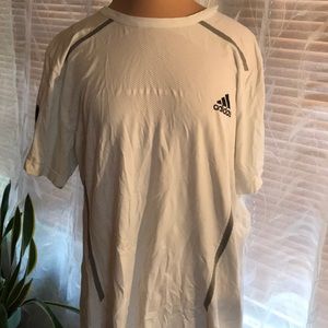 Adidas clima cool white sports shirt Sz 2XL